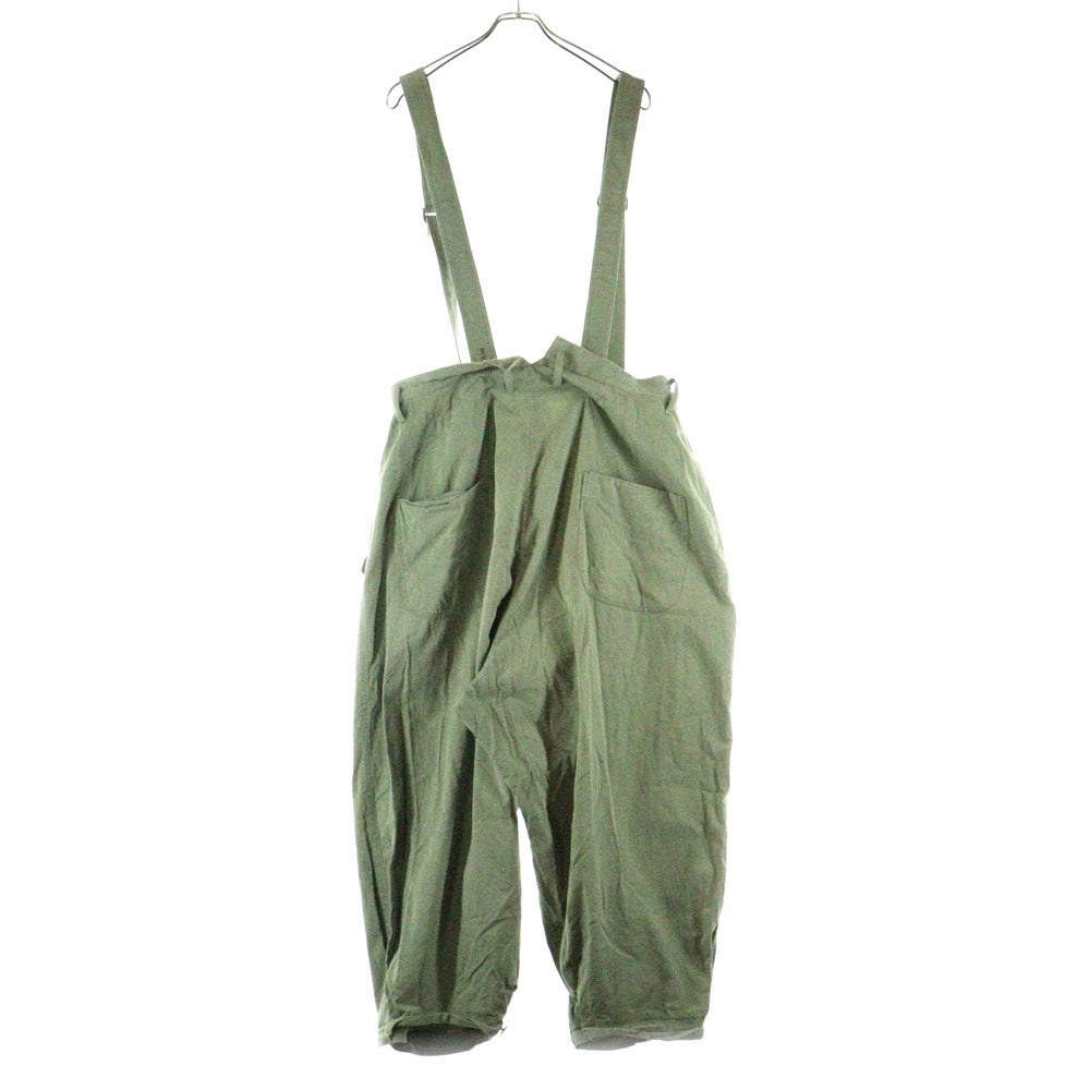 Ground Y(グラウンドワイ) SAMPLE サンプル サスペンダーベルト コットンサルエルパンツ グリーン
