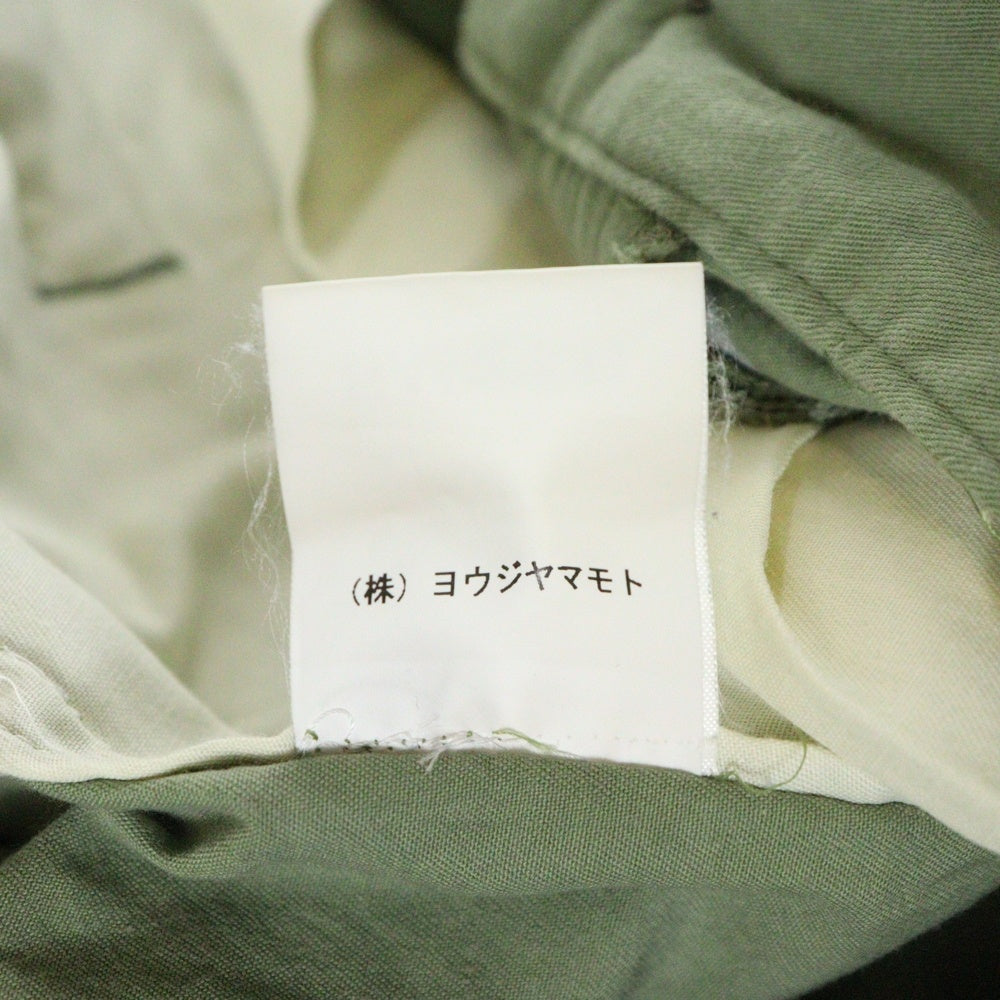 Ground Y(グラウンドワイ) SAMPLE サンプル サスペンダーベルト コットンサルエルパンツ グリーン