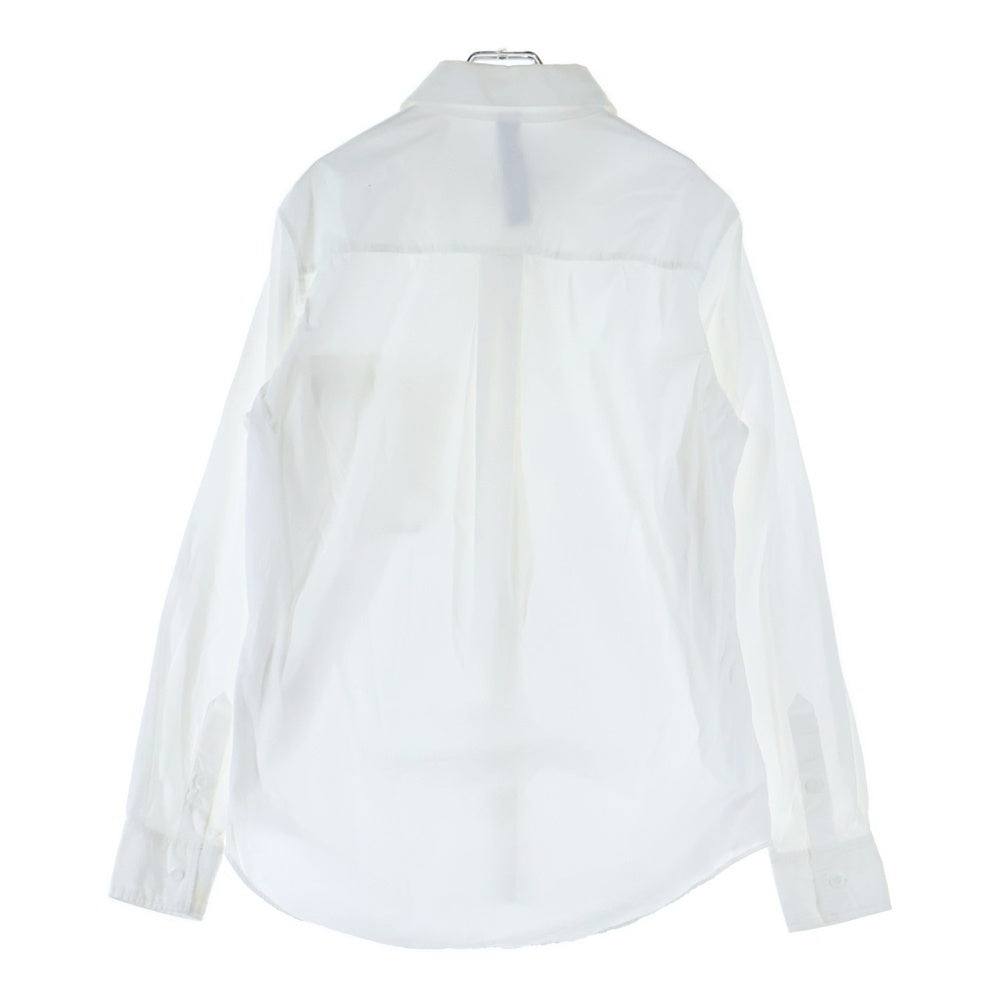 Ground Y(グラウンドワイ) フラップ付 長袖ボタンダウンシャツ ホワイト GH-B12-021