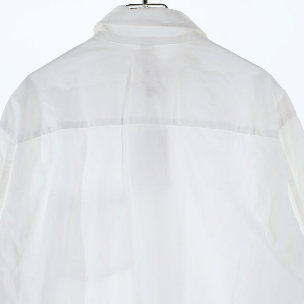 Ground Y(グラウンドワイ) 長袖ロングボタンダウンシャツ ホワイト GD-B10-007