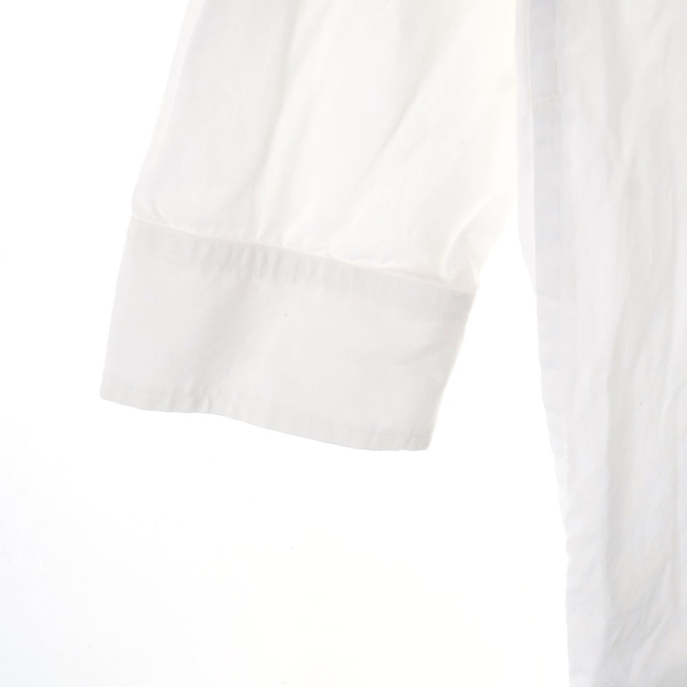 Ground Y(グラウンドワイ) 長袖ロングボタンダウンシャツ ホワイト GD-B10-007