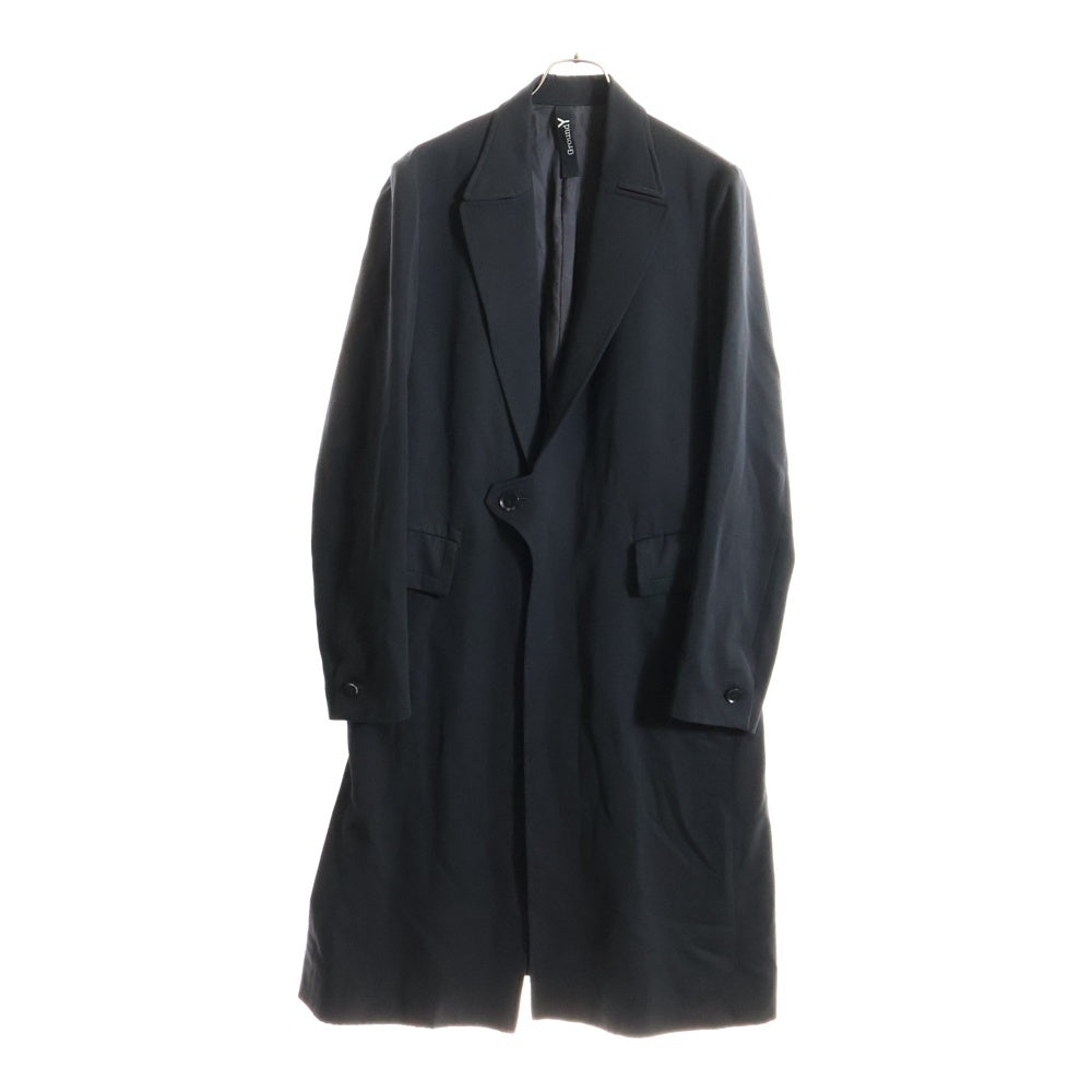 Ground Y(グラウンドワイ) 1ボタン レーヨン混 タブコート ブラック GK-C01-106