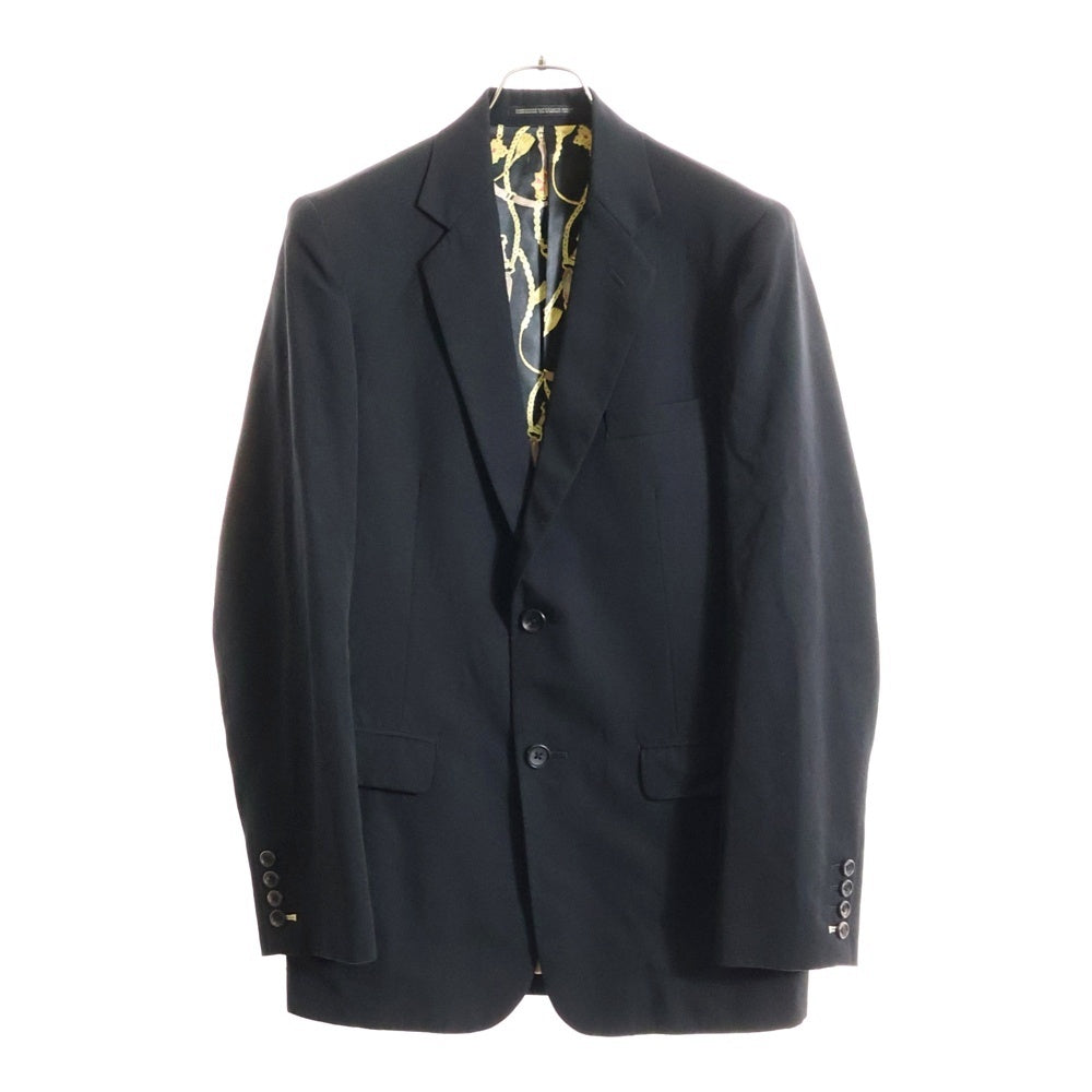 Yohji Yamamoto COSTUME D'HOMME ヨウジヤマモト コスチュームドオム 裏地総柄 2B ウール シングル テーラードジャケット ブラック/ゴールド HD-J95-150 Yohji Yamamoto COSTUME D'HOMME(ヨウジヤマモト コスチュームドオム