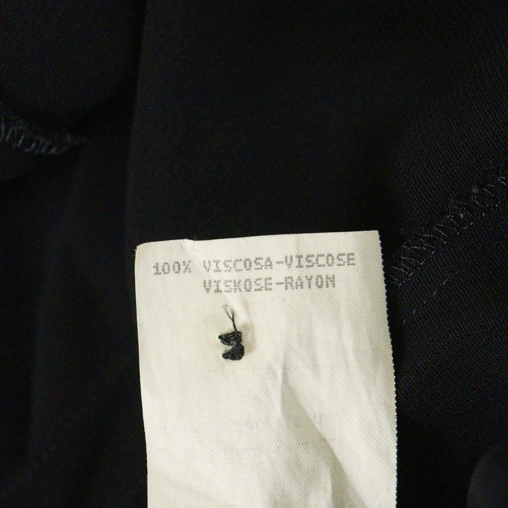 EMPORIO ARMANI(エンポリオアルマーニ) シアー フリル ボウタイ ロングスリーブ 長袖 シャツ ブラウス レディース ブラック D-TK-6246