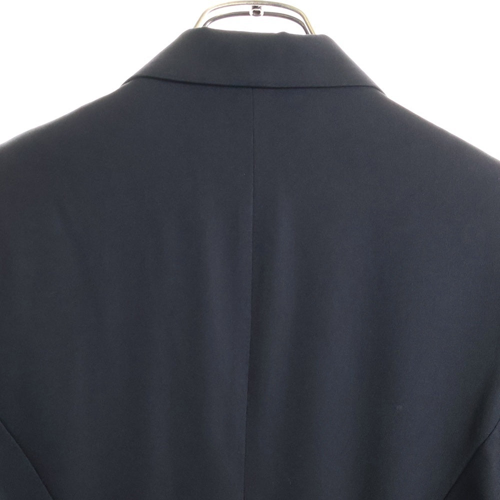 Y's(ワイズ) ビックシルエット ダブルブレスト ピークドラペル ロング ドレープ テーラードジャケット レディース ブラック YN-J54-113
