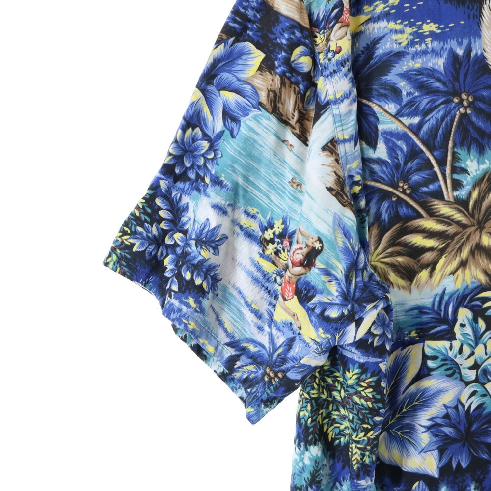 POLO RALPH LAUREN(ポロラルフローレン) 90S CLASSIC FIT 総柄 不死鳥 レーヨン オープンカラー 半袖アロハシャツ マルチカラー