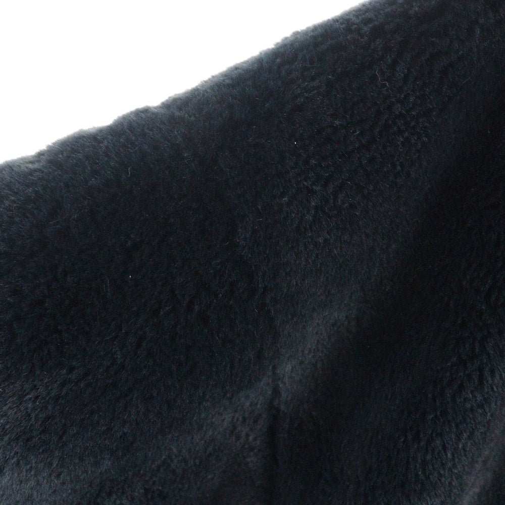 monkey time(モンキータイム) MT FAUX FUR ZIP BLSN ダブルポケット ジップアップ ファーブルゾン ジャケット ブラック 8325-199-1484