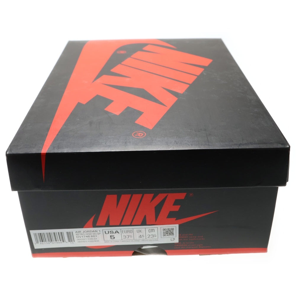 NIKE(ナイキ) AIR JORDAN 1 RETRO HIGH OG エアジョーダン1 レトロハイ オリジンストーリー ハイカットスニーカー レディース レッド/ホワイト US5/23.5cm DV1748-601