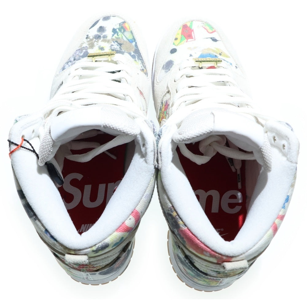 NIKE(ナイキ) 23AW ×SUPREME SB DUNK HIGH OG QS RAMMELLZEE シュプリーム ダンク ラメルジー ハイカットスニーカー ベージュ US8/26cm FD8779-100