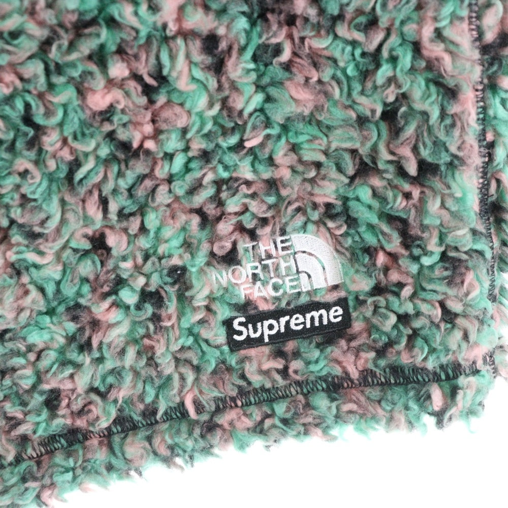 SUPREME(シュプリーム) 23SS ×THE NORTH FACE High Pile Fleece Short ハイパイルフリース ショートパンツ グリーン/ピンク NB02308I