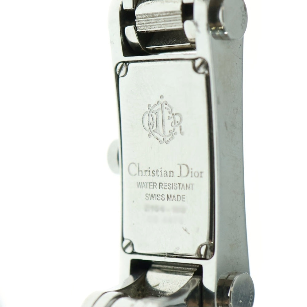 Christian Dior(クリスチャンディオール) チェーンブレスレット クオーツ時計 腕時計 レディース シルバー D104-100