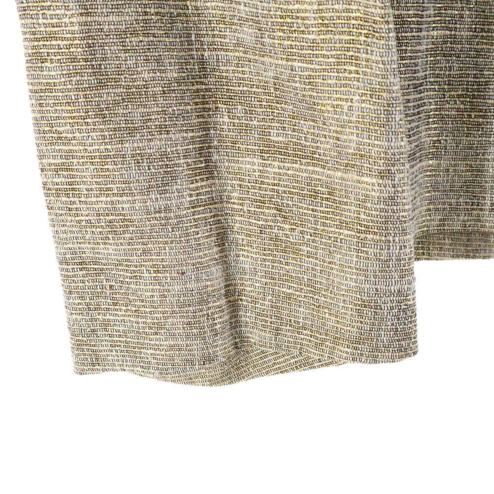 Salvatore Ferragamo(サルヴァトーレ フェラガモ) シルク混 レーヨンボタンジャケット レディース ゴールド