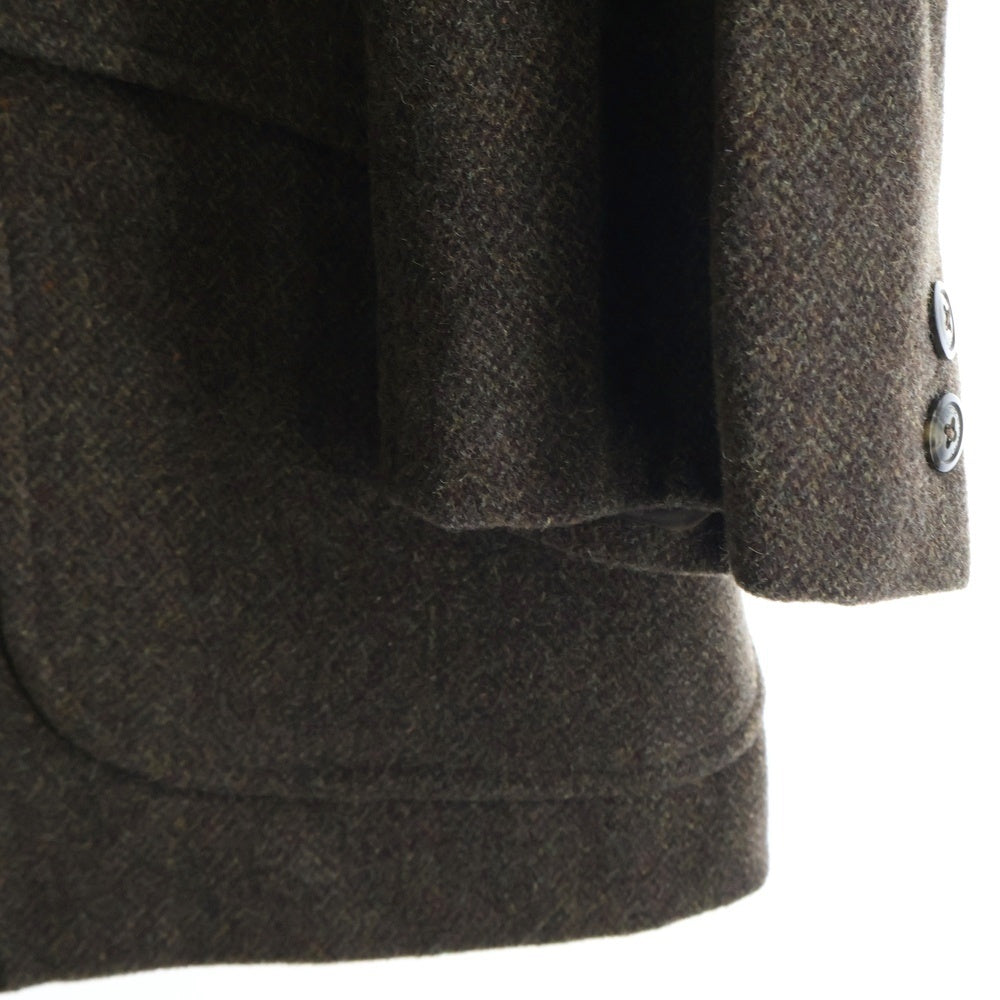 BURBERRY LONDON(バーバリーロンドン) 日本製 アルパカウール ステンカラーハーフコート ブラウン BBR87-513-72