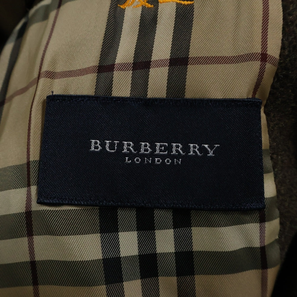 BURBERRY LONDON(バーバリーロンドン) 日本製 アルパカウール ステンカラーハーフコート ブラウン BBR87-513-72