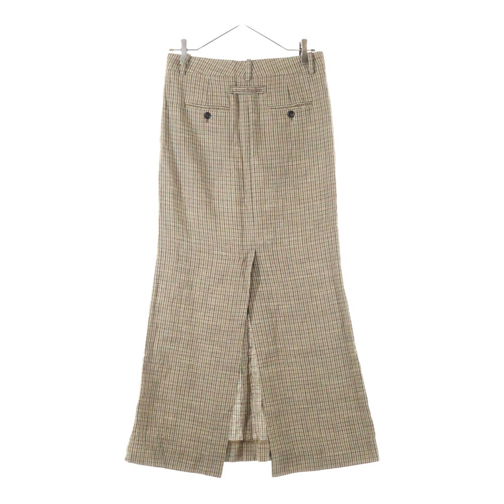 Acne Studios(アクネ ストゥディオズ) チェック柄 フレアロングスカート レディース ブラウン FN-WN-SKIR000678