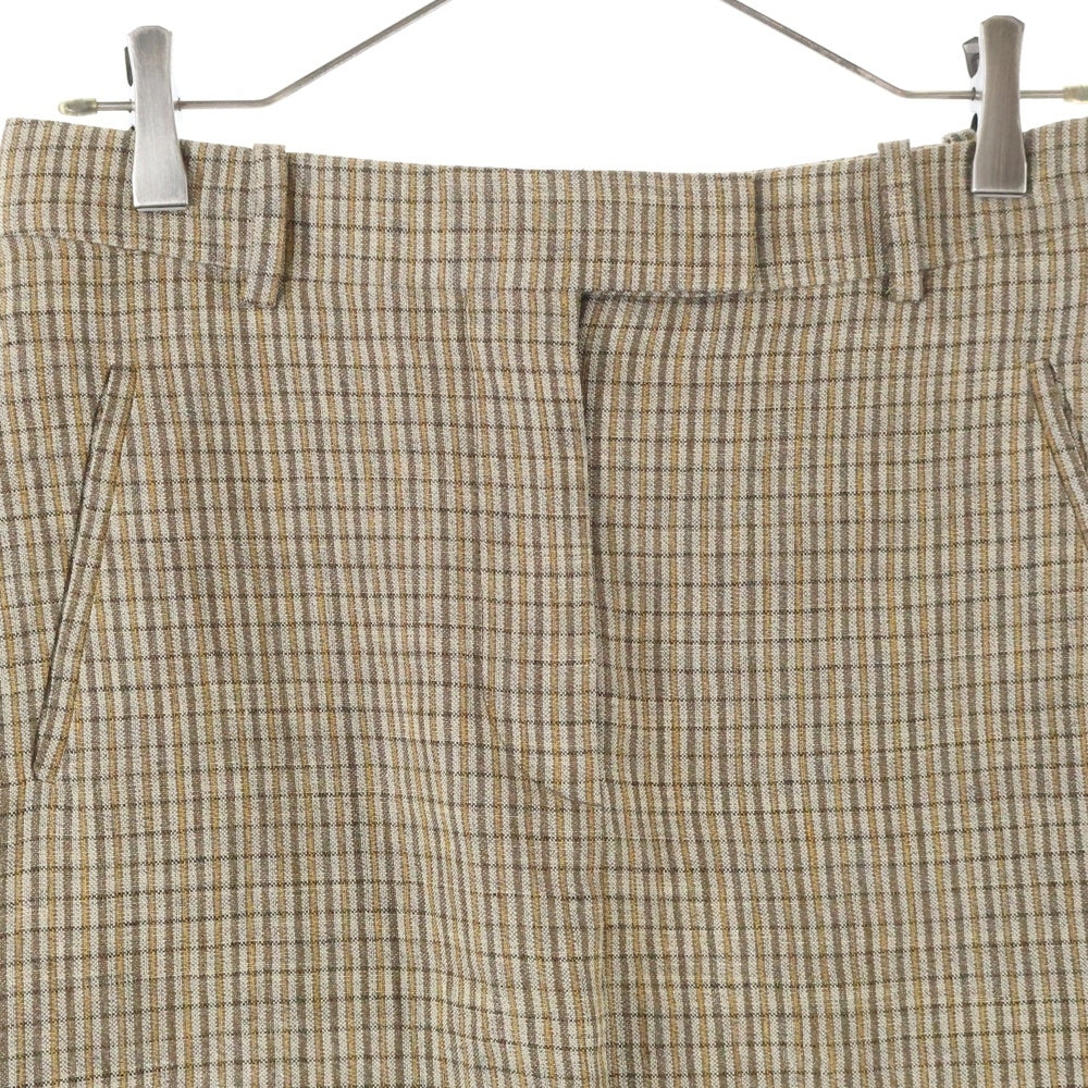 Acne Studios(アクネ ストゥディオズ) チェック柄 フレアロングスカート レディース ブラウン FN-WN-SKIR000678