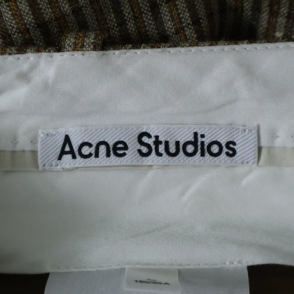 Acne Studios(アクネ ストゥディオズ) チェック柄 フレアロングスカート レディース ブラウン FN-WN-SKIR000678