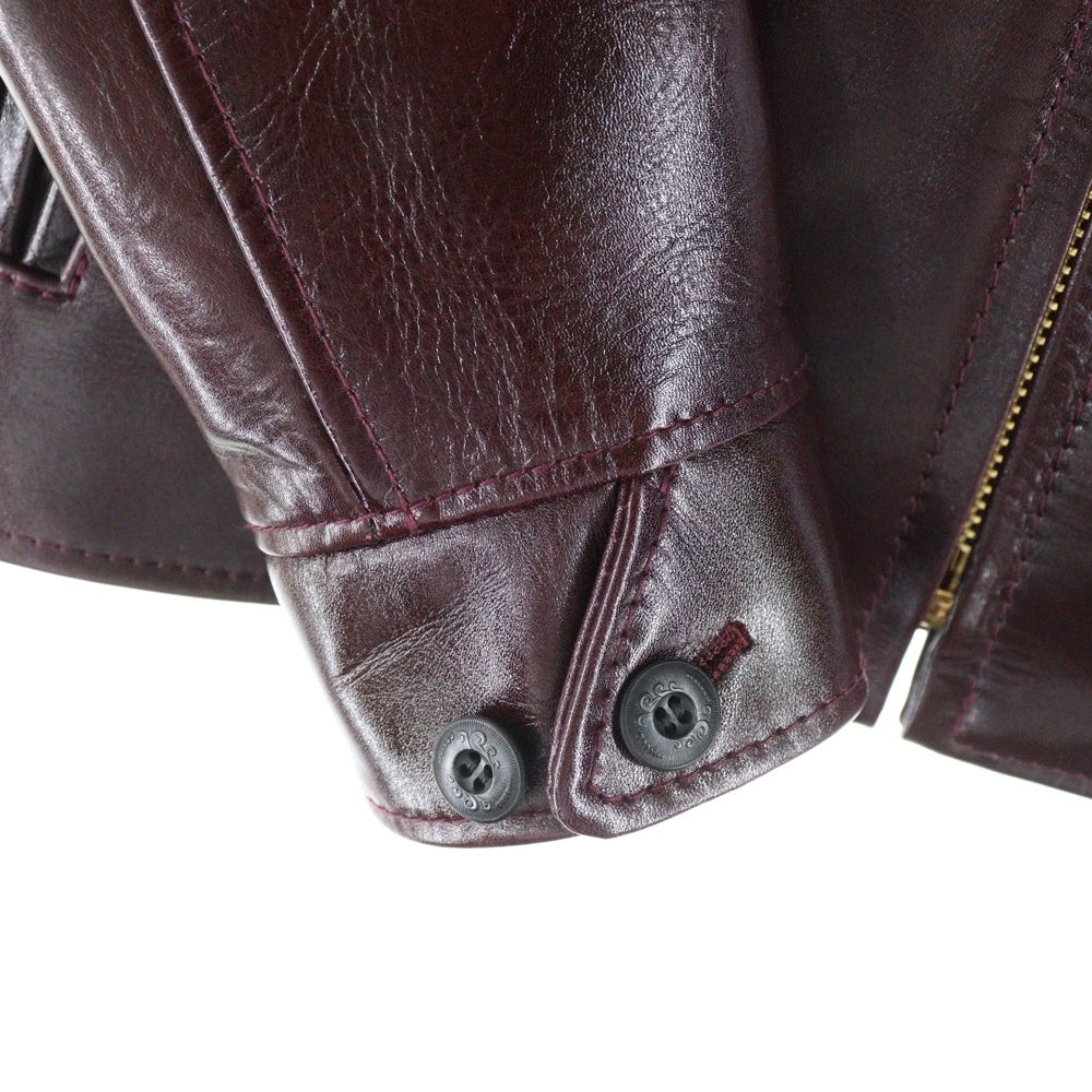 Y'2 LEATHER(ワイツーレザー) ANILINE STEER SINGLE RIDERS アニリンステアー シングルライダースレザージャケット LSR-42