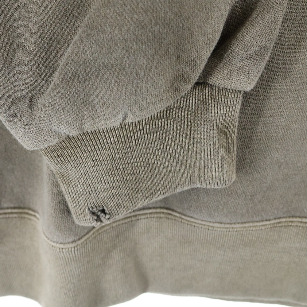 NO BRAND(ノーブランド) OVY オヴィー Pigment Damage Processing Crew Neck Sweat ピグメントダメージプロッセシング クルーネックスウェット トレーナー ブラウン