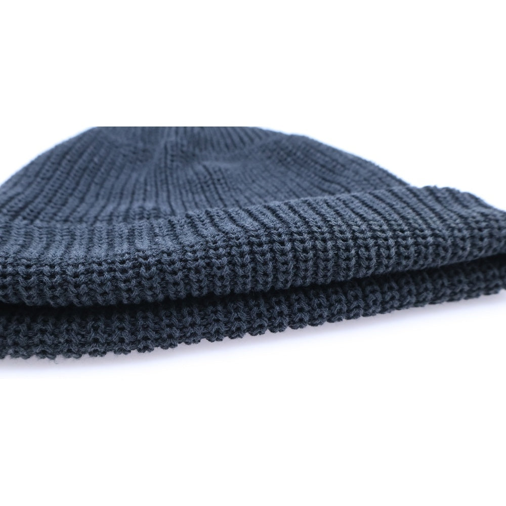 KIJIMA TAKAYUKI(キジマタカユキ) COTTON ACRYLIC WATCH CAP コットンアクリルニット ウォッチキャップ ビーニー ブラック KN-251001