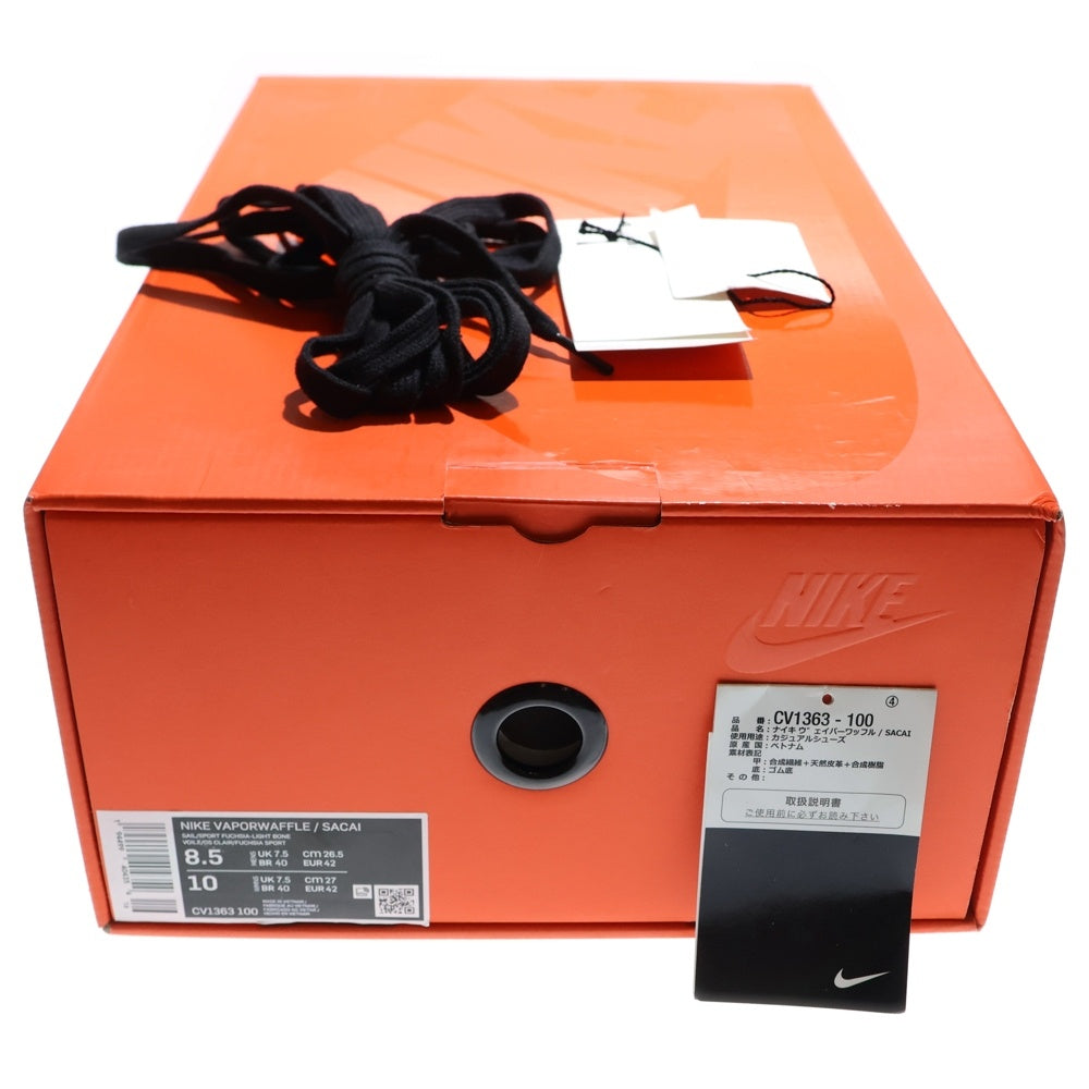 NIKE(ナイキ) ×SACAI VAPOR WAFFLE SP サカイ ヴェイパーワッフル SP ローカットスニーカー ホワイト US8.5/26.5cm CV1363-100