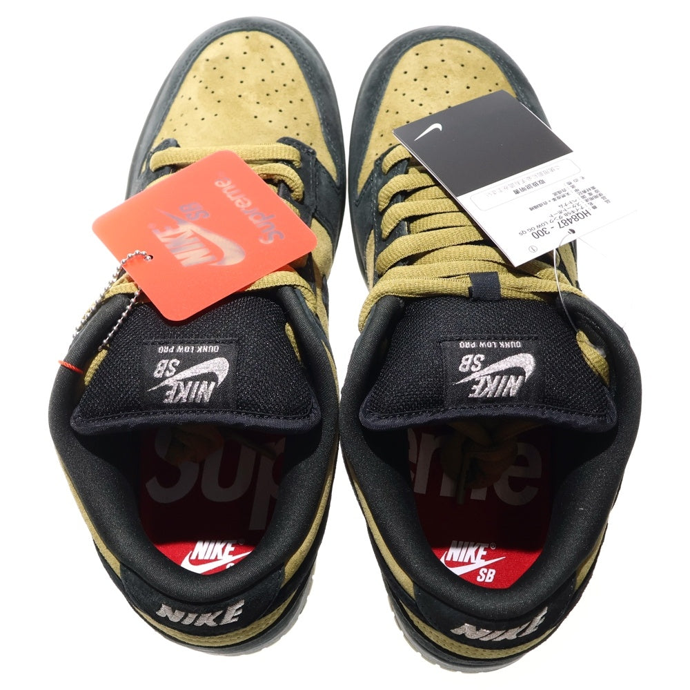 NIKE(ナイキ) ×Supreme Dunk Low Camper Green アジア限定 ダンク ローカットスニーカー キャンパーグリーン US9/27cm HQ8487-300