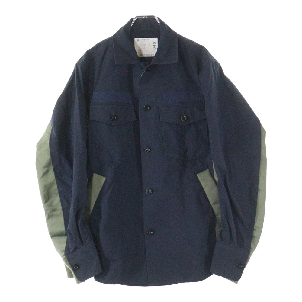 Sacai(サカイ) Cotton Oxford Nylon Twill Shirt コットンオックスフォード ナイロンツイル シャツ SCM-040
