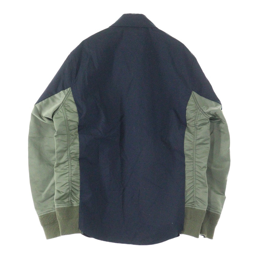 Sacai(サカイ) Cotton Oxford Nylon Twill Shirt コットンオックスフォード ナイロンツイル シャツ SCM-040