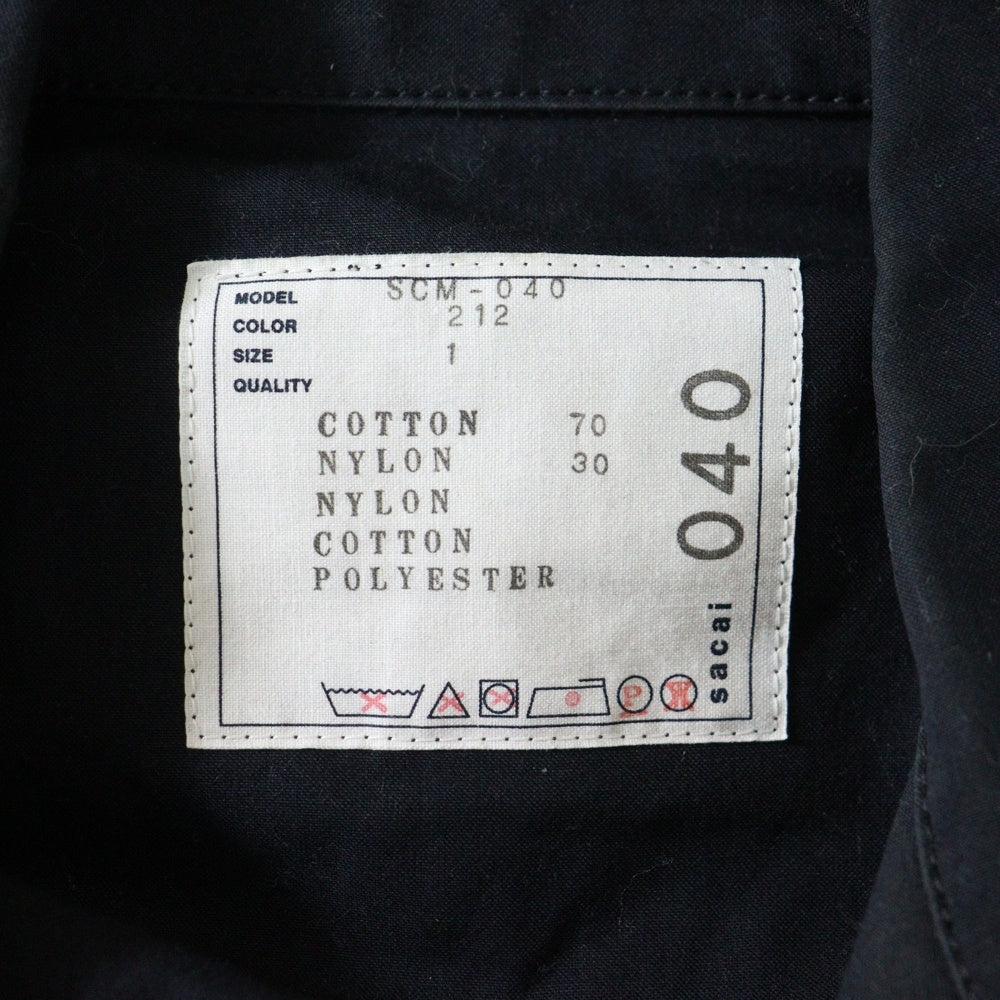 Sacai(サカイ) Cotton Oxford Nylon Twill Shirt コットンオックスフォード ナイロンツイル シャツ SCM-040