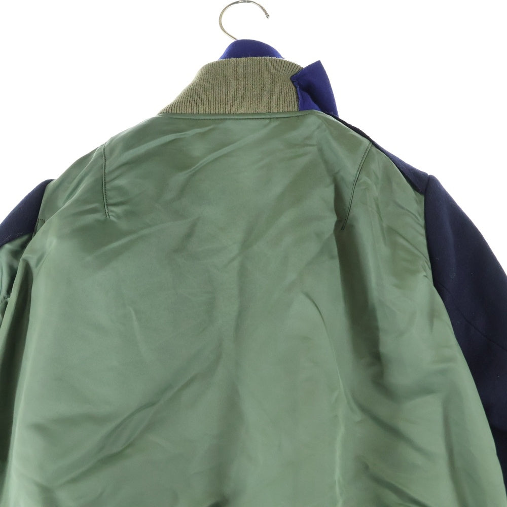 Sacai(サカイ) MA-1 ダブルジャケット ドッキングブルゾン 18-04107