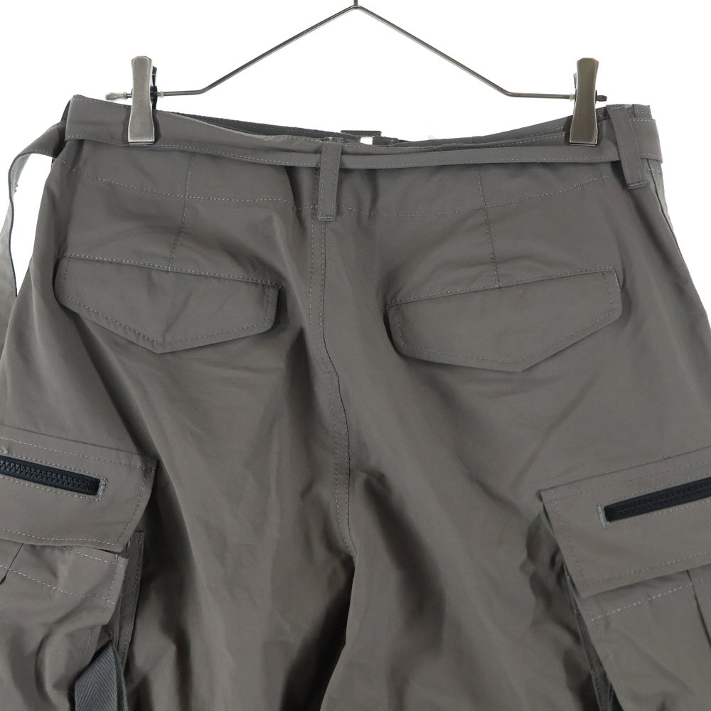 Sacai(サカイ) 【SAMPLE品】 ナイロン ベルト カーゴショーツ パンツ カーキ