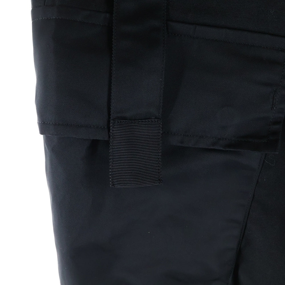 Sacai(サカイ) 【SAMPLE品】 ナイロンミックス ベルト カーゴパンツ ブラック