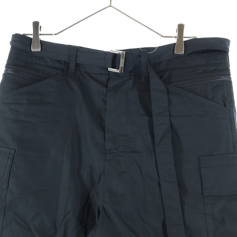 Sacai(サカイ) 【SAMPLE品】 ナイロン ベルト カーゴショーツ パンツ ブラック