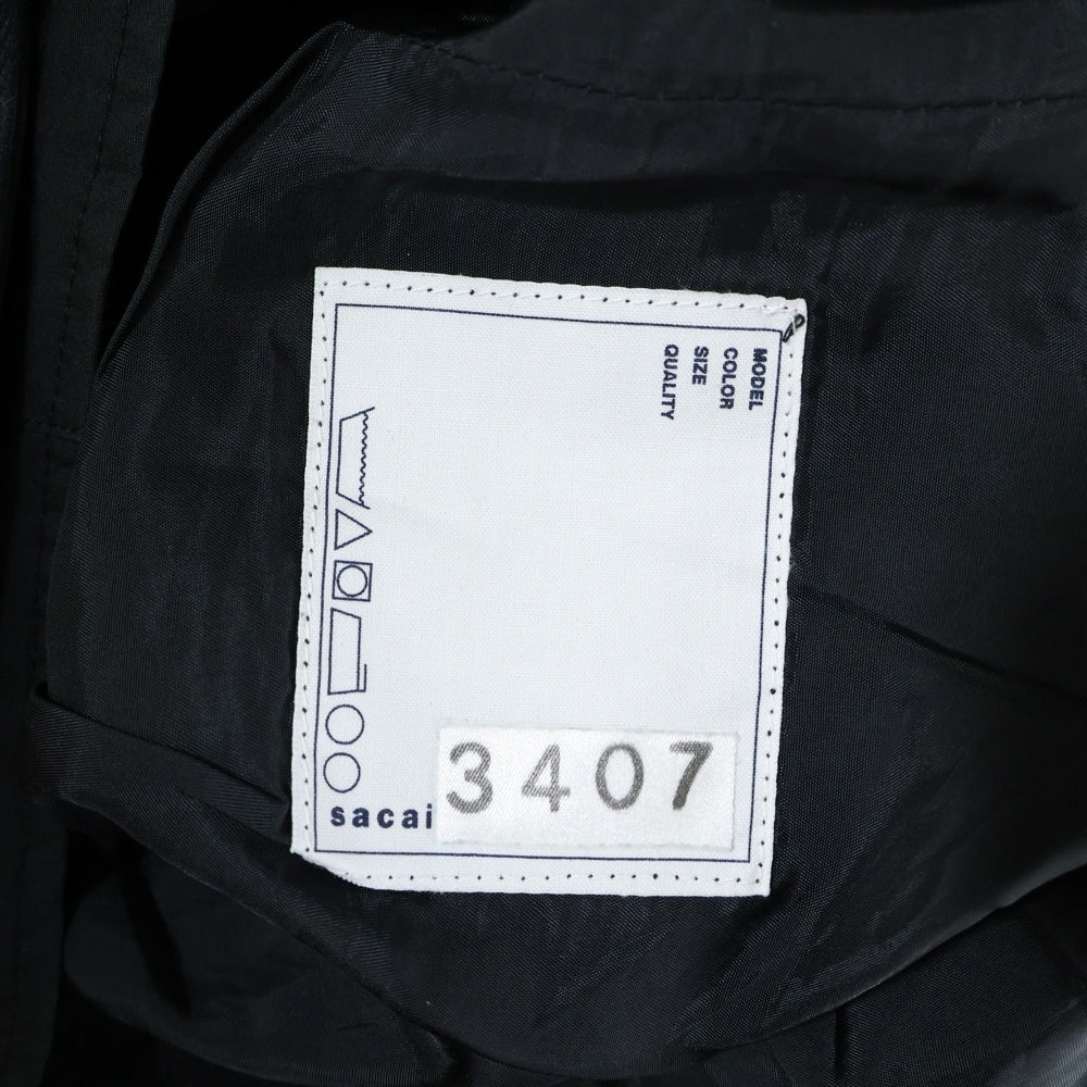 Sacai(サカイ) 【SAMPLE品】 ナイロン ベルト カーゴショーツ パンツ ブラック