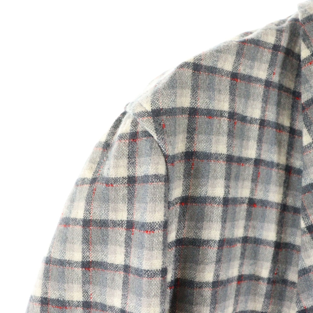 PENDLETON(ペンドルトン) 40S VINTAGE ヴィンテージ USA製 チェック柄 ウール ロングガウンコート グレー