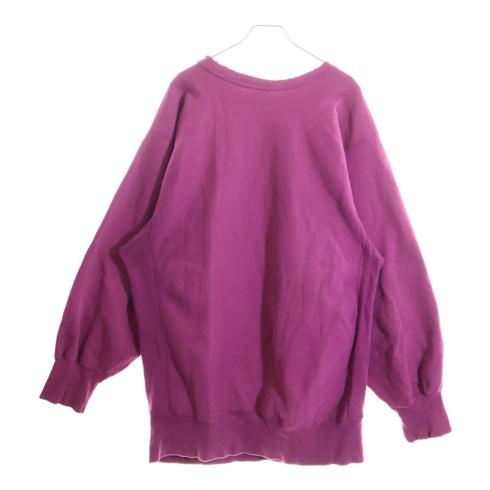 CHAMPION(チャンピオン) 90S VINTAGE REVERSE WEAVE USA製 リバースウィーブ 刺繍タグ クルーネック コットンスウェット トレーナー パープル