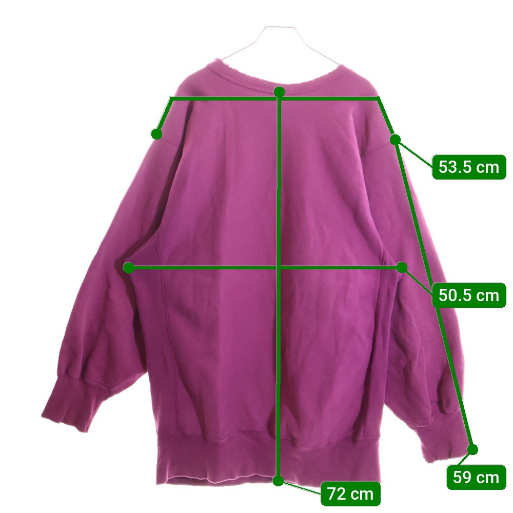 CHAMPION(チャンピオン) 90S VINTAGE REVERSE WEAVE USA製 リバースウィーブ 刺繍タグ クルーネック コットンスウェット トレーナー パープル