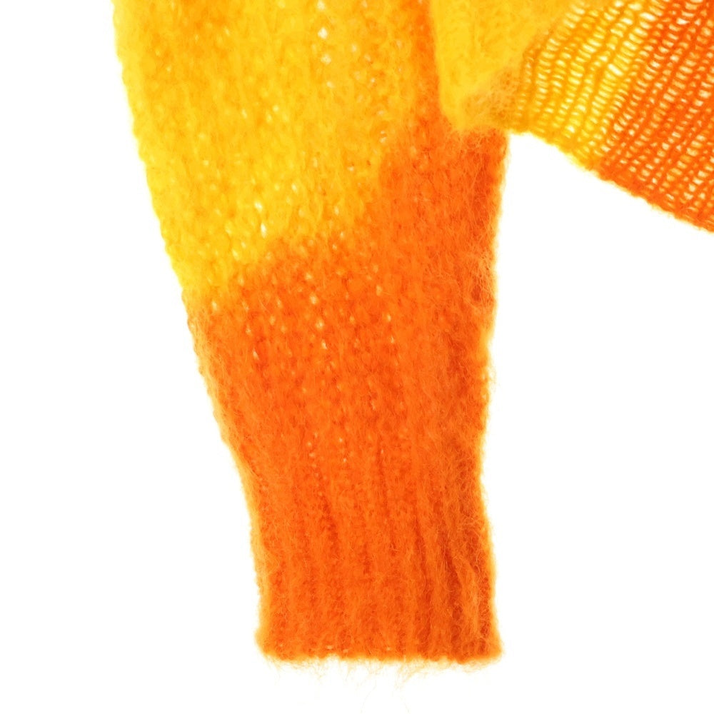 DIESEL(ディーゼル) M-ILLY 4B ショート丈 ツートーン ニット カーディガン レディース イエロー/オレンジ A06727