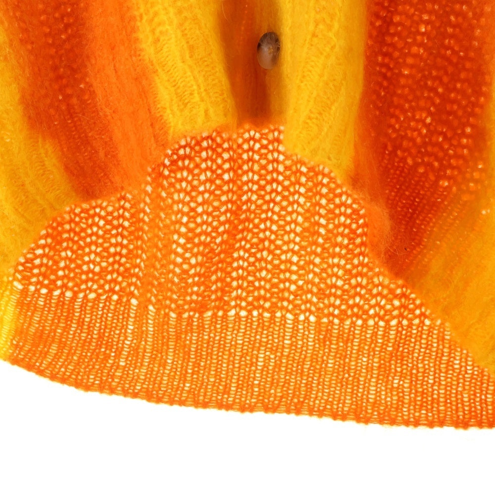 DIESEL(ディーゼル) M-ILLY 4B ショート丈 ツートーン ニット カーディガン レディース イエロー/オレンジ A06727