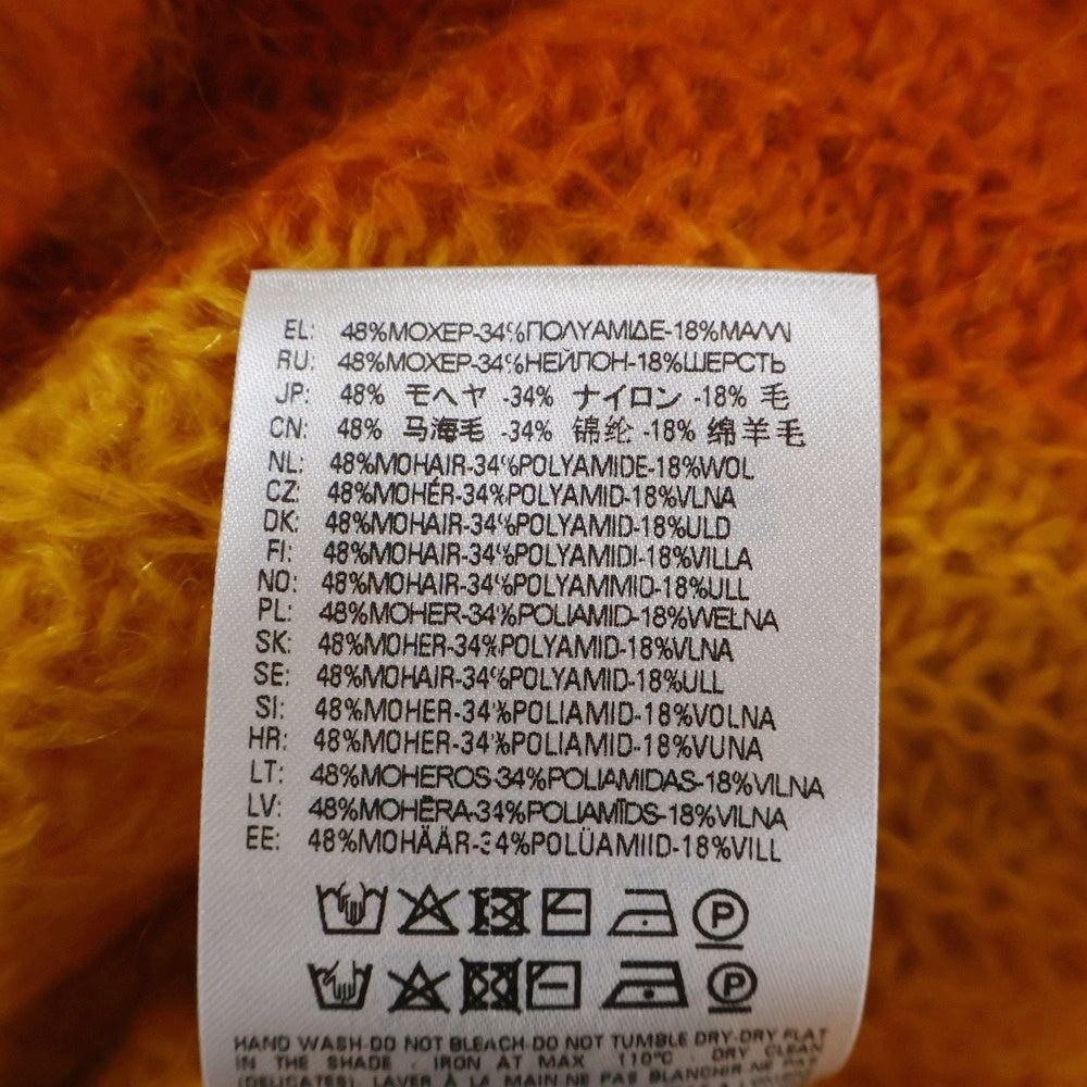 DIESEL(ディーゼル) M-ILLY 4B ショート丈 ツートーン ニット カーディガン レディース イエロー/オレンジ A06727