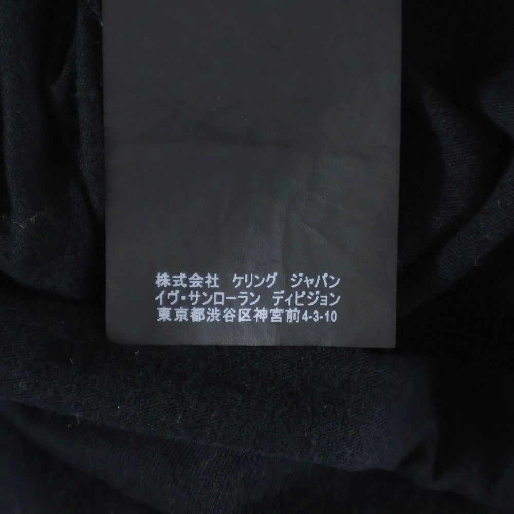 SAINT LAURENT PARIS(サンローランパリ) ロゴプリント Tシャツ 半袖カットソー ブラック/ブルー 480406