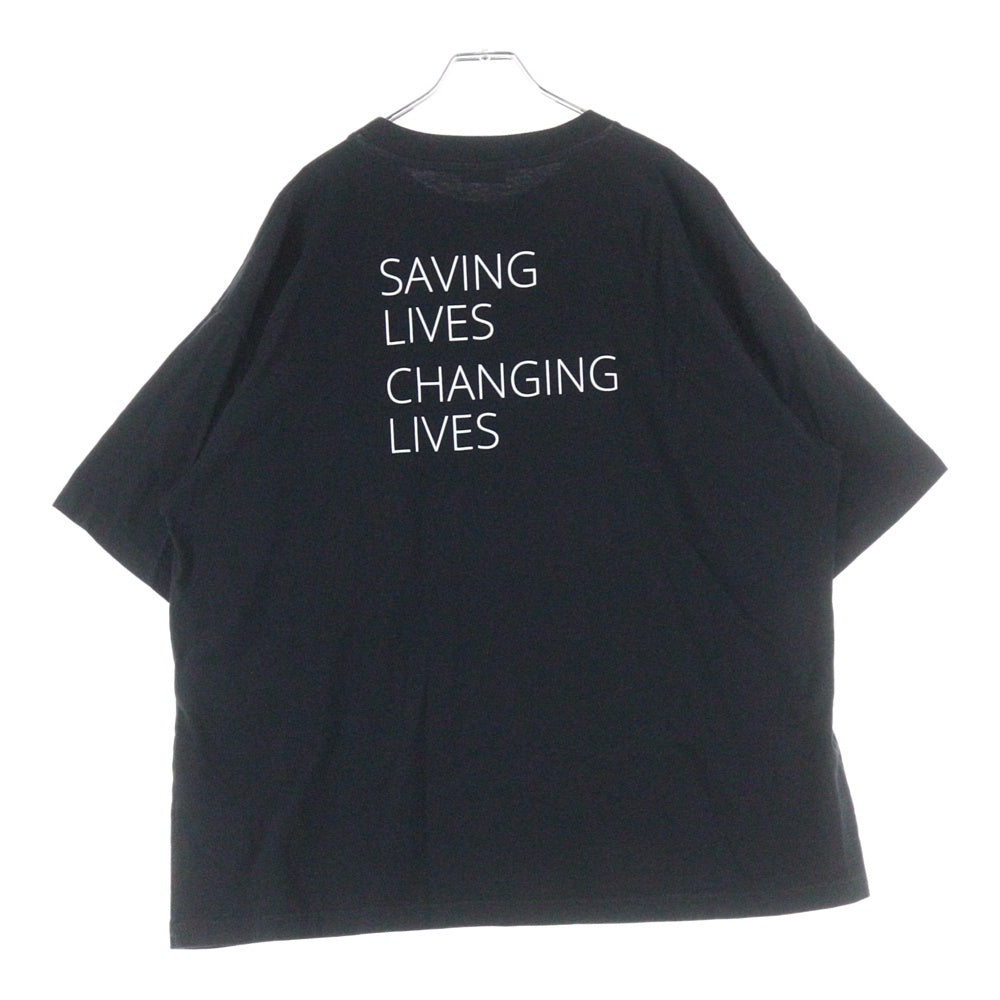 BALENCIAGA(バレンシアガ) WFP ロゴプリント 半袖Tシャツ カットソー ブラック/ホワイト 541874 TCV36