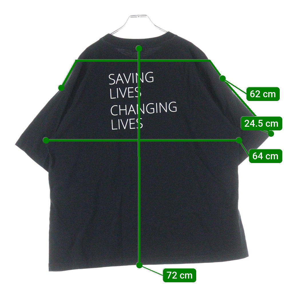 BALENCIAGA(バレンシアガ) WFP ロゴプリント 半袖Tシャツ カットソー ブラック/ホワイト 541874 TCV36