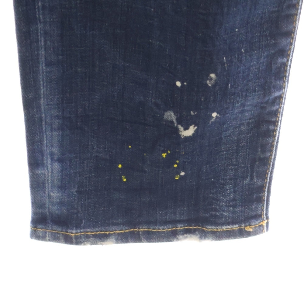 DSQUARED2(ディースクエアード) Cool Guy Jean クールガイ ペイント スリム ジーンズ デニムパンツ インディゴ S71LB0581