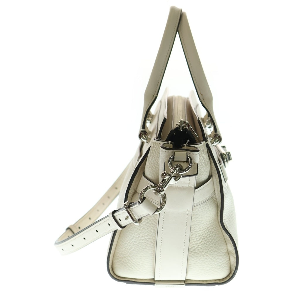 COACH(コーチ) スワッガー27 キャリーオール チャーム付き 2WAY ハンドバッグ ショルダーバッグ レディース ホワイト シルバー金具 K1721-87295