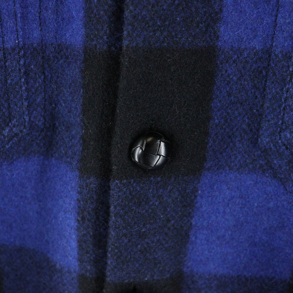 Marbles(マーブルズ) BUEFALO CHECK SHIRT JACKET バッファロー チェック シャツ ジャケット ブルー/ブラック MSH-A1401