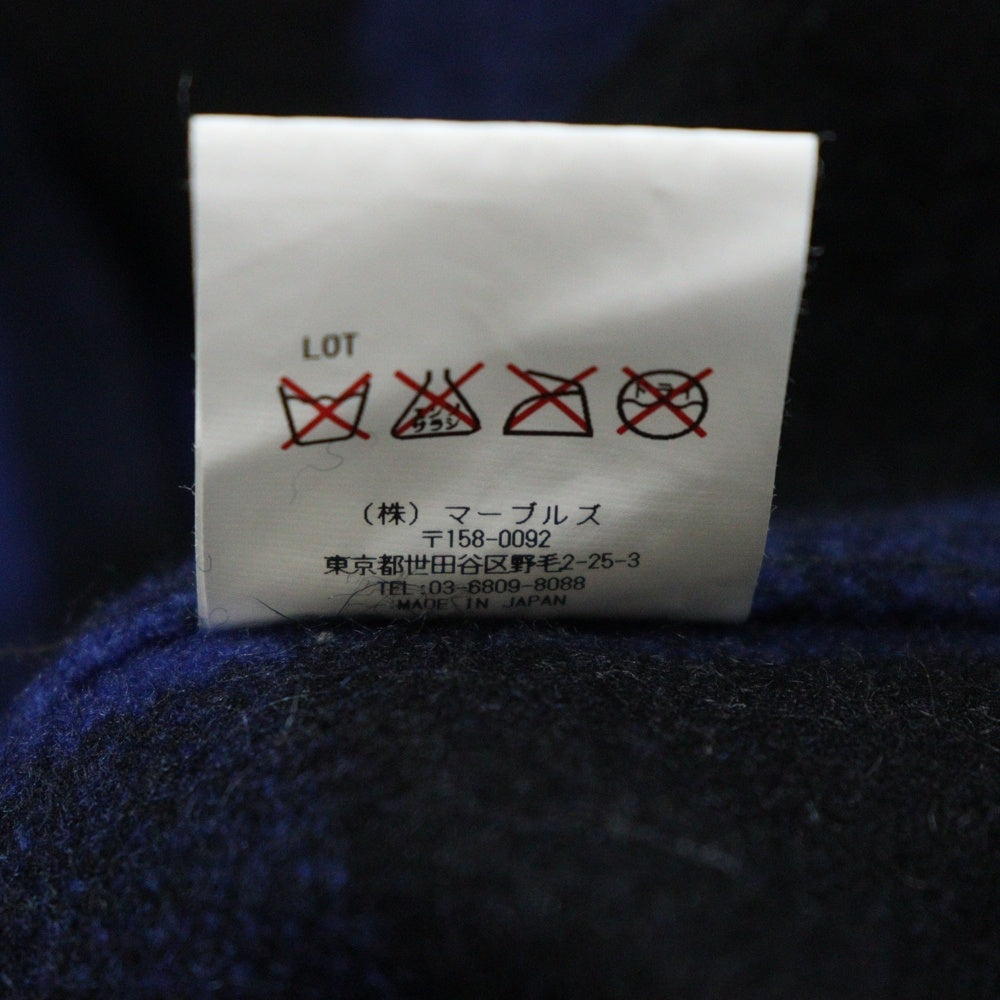 Marbles(マーブルズ) BUEFALO CHECK SHIRT JACKET バッファロー チェック シャツ ジャケット ブルー/ブラック MSH-A1401