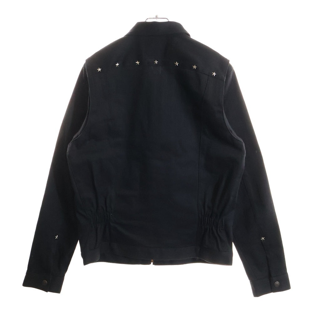 HYSTERIC GLAMOUR(ヒステリックグラマー) KINKY JEANS キンキー ジーンズ スター スタッズ ジップアップ デニムジャケット ブラック 02181AB07