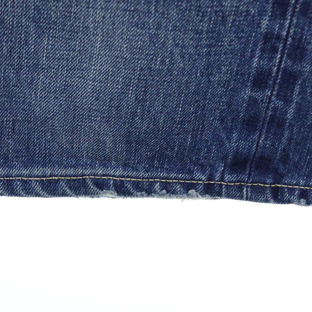 FREE CITY(フリーシティ) ボタンフライ 5ポケット パッチワークデニム パンツ インディゴ 700037-251