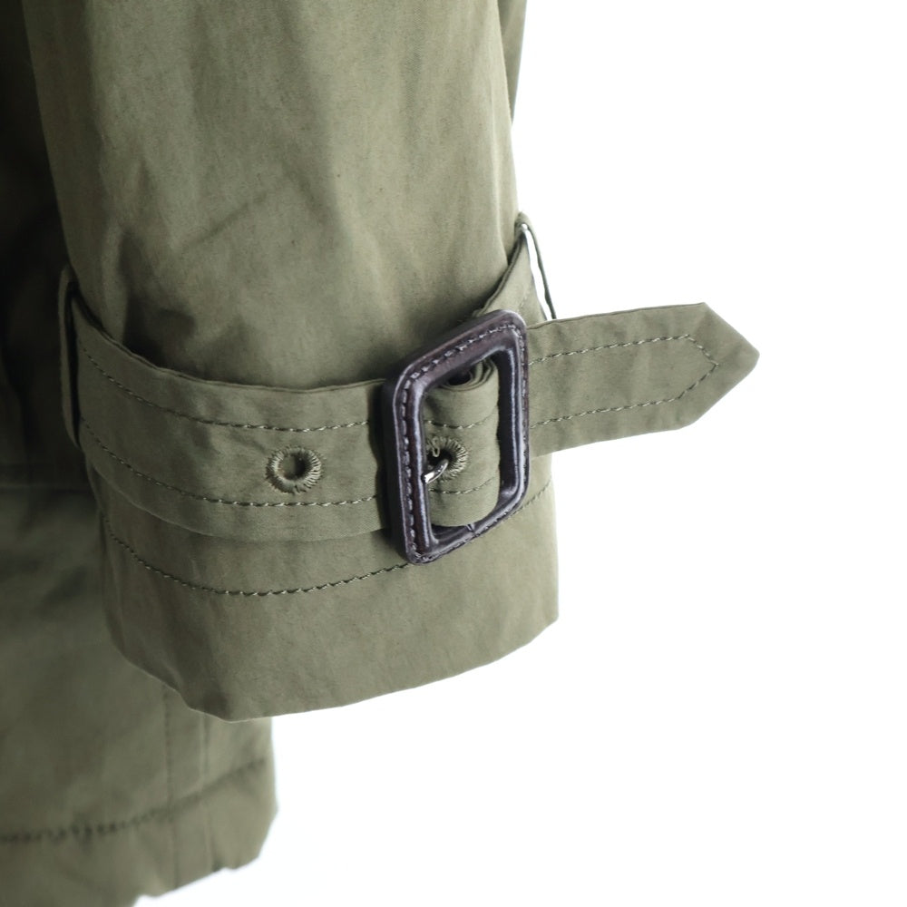 LOUNGE LIZARD(ラウンジリザード) ファーフーデッド パファー モッズコート カーキ